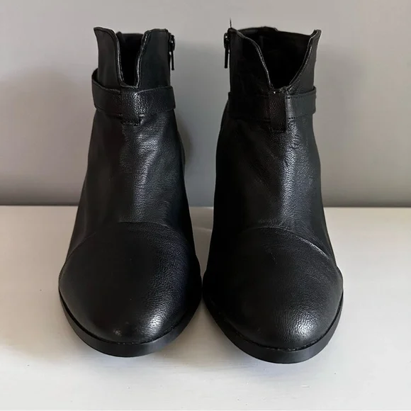 Addition Elle Women’s Side Zip Black Heel Ankle Boots 12W - Picture 2 of 12